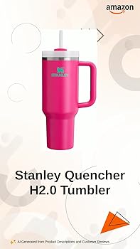 Stanley Quencher H2.0 Tumbler with Handle and Straw 40 oz